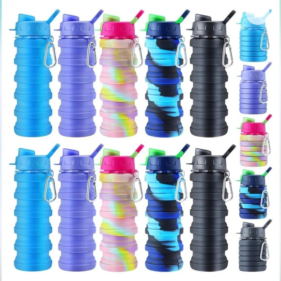 NIB collapsible water bottles, set of 10 - Picture 1 of 5